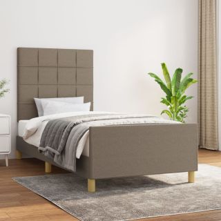 Каркас кровати без матраса Ткань Taupe 100x200 см