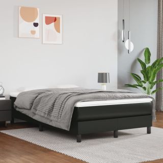 каркас кровати черный 120x200 см искусственная кожа