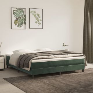 Voodiraam ilma Madratsita Tumeroheline 160x200 cm samet