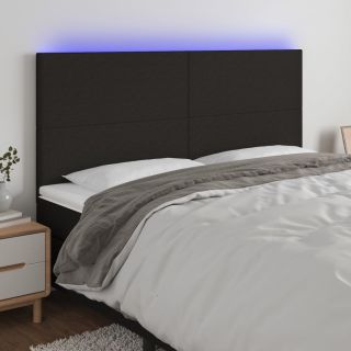 LED-voodipeats, must, 200x5x118/128 cm, kangas