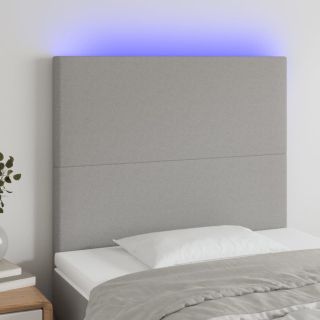 LED-voodipeats, helehall, 90x5x118/128 cm, kangas