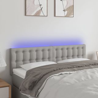 LED-voodipeats, helehall, 144x5x78/88 cm, kangas