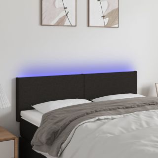 LED-voodipeats, must, 144x5x78/88 cm, kangas