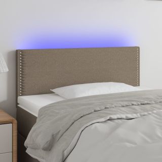 LED-voodipeats, pruunikashall, 90x5x78/88 cm, kangas