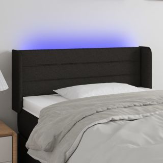 LED-voodipeats, must, 103x16x78/88 cm, kangas