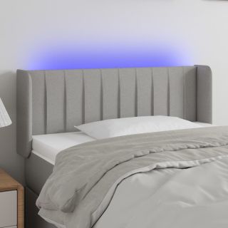 LED-voodipeats, helehall, 103x16x78/88 cm, kangas