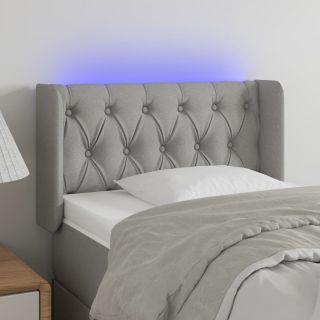 LED-voodipeats, helehall, 83x16x78/88 cm, kangas