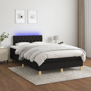 Матрас для континентальной кровати и светодиоды, черный, 120x200 см, ткань