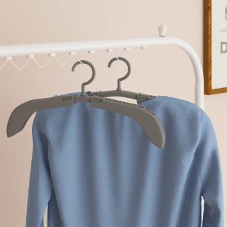 вешалки раздвижные 10 шт, серые