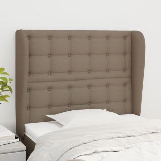 voodipeats servadega, pruunikashall, 103x23x118/128 cm, kangas
