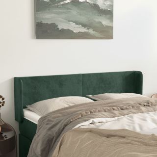 voodipeats servadega, tumeroheline, 147x16x78/88 cm, samet