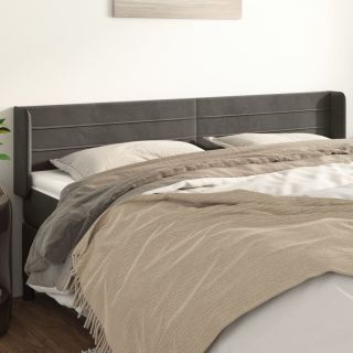 voodipeats servadega, tumehall, 203x16x78/88 cm, samet
