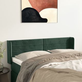 voodipeats servadega, tumeroheline, 147x16x78/88 cm, samet