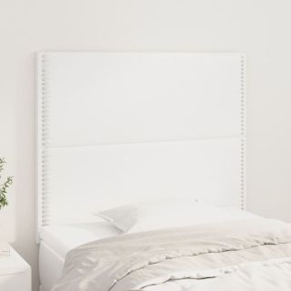 voodipeatsid 2 tk, valge 80x5x78/88 cm kunstnahk