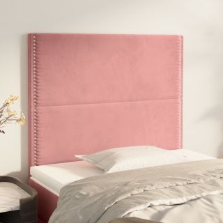 voodipeatsid 2 tk, roosa, 80x5x78/88 cm, samet