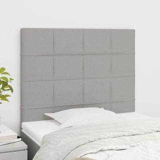 voodipeatsid 2 tk, helehall, 100x5x78/88 cm, kangas
