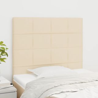 voodipeatsid 2 tk, kreemjas, 100x5x78/88 cm, kangas