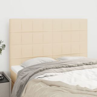 voodipeatsid 4 tk, kreemjas, 72x5x78/88 cm, kangas