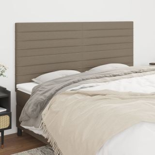 voodipeatsid 4 tk, pruunikashall, 80x5x78/88 cm, kangas