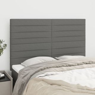 voodipeatsid 4 tk, tumehall, 72x5x78/88 cm, kangas