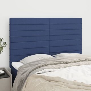 voodipeatsid 4 tk, sinine, 72x5x78/88 cm, kangas