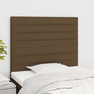 voodipeatsid 2 tk, tumepruun, 80x5x78/88 cm, kangas