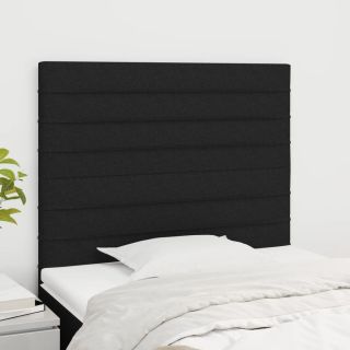 voodipeatsid 2 tk, must, 80x5x78/88 cm, kangas