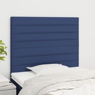 voodipeatsid 2 tk, sinine, 80x5x78/88 cm, kangas