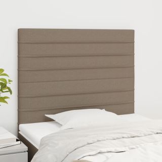 voodipeatsid 2 tk, pruunikashall, 90x5x78/88 cm, kangas