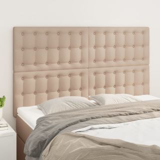 voodipeatsid 4 tk, Cappuccino, 72x5x78/88 cm, kangas