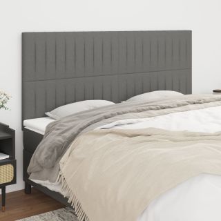 voodipeatsid 4 tk, helehall, 90x5x78/88 cm, kangas