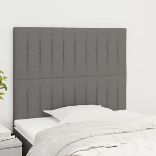 voodipeatsid 2 tk, tumehall, 100x5x78/88 cm, kangas