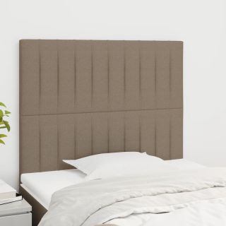 voodipeatsid 2 tk, pruunikashall, 100x5x78/88 cm, kangas