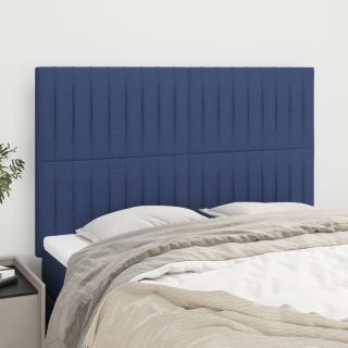 voodipeatsid 4 tk, sinine, 72x5x78/88 cm, kangas