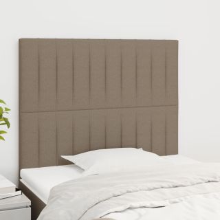 voodipeatsid 2 tk, pruunikashall, 90x5x78/88 cm, kangas