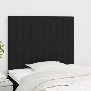 voodipeatsid 2 tk, must, 90x5x78/88 cm, kangas