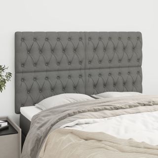 voodipeatsid 4 tk, tumehall, 72x7x78/88 cm, kangas