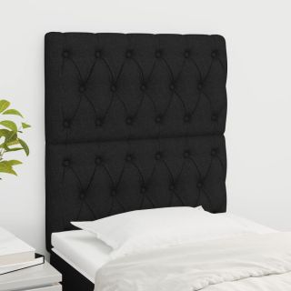 voodipeatsid 2 tk, must, 80x7x78/88 cm, kangas