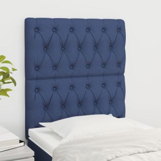 voodipeatsid 2 tk, sinine, 80x7x78/88 cm, kangas