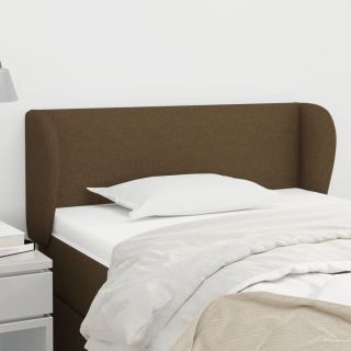 voodipeats servadega, tumepruun, 83x23x78/88 cm, kangas