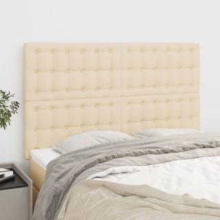 voodipeatsid 4 tk, kreemjas, 72x5x78/88 cm, kangas