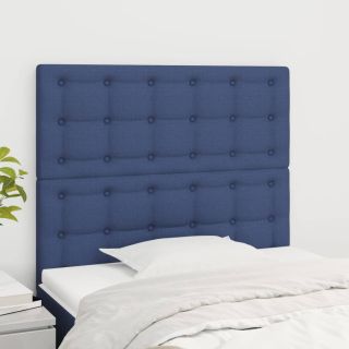 voodipeatsid 2 tk, sinine, 90x5x78/88 cm, kangas