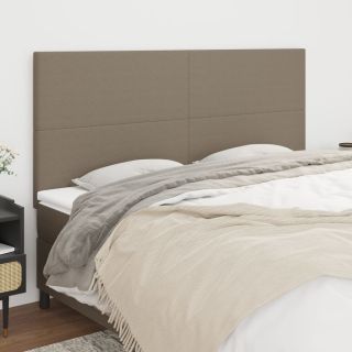voodipeatsid 4 tk, pruunikashall, 100x5x78/88 cm, kangas