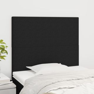 voodipeatsid 2 tk, must, 100x5x78/88 cm, kangas