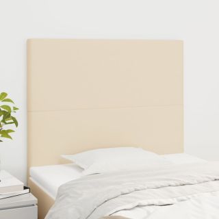 voodipeatsid 2 tk, kreemjas, 80x5x78/88 cm, kangas