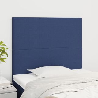 voodipeatsid 2 tk, sinine, 80x5x78/88 cm, kangas