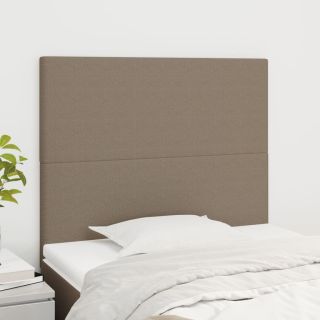 voodipeatsid 2 tk, pruunikashall, 90x5x78/88 cm, kangas