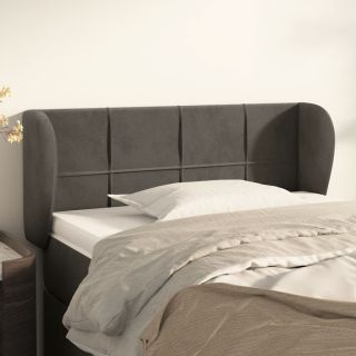 voodipeats servadega, tumehall, 103x23x78/88 cm, samet