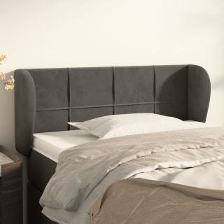 voodipeats servadega, tumehall, 83x23x78/88 cm, samet