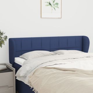 voodipeats servadega, sinine, 147x23x78/88 cm, kangas